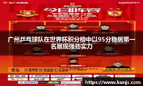 广州乒乓球队在世界杯积分榜中以95分稳居第一名展现强劲实力